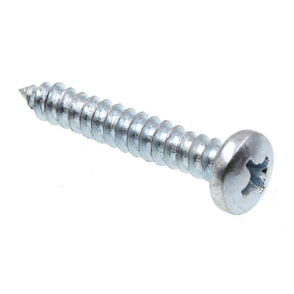 Prime-Line Sheet Metal Screw, Self-Tap Pan Head Phil Drive No. 8 X 1in Zinc Plated Steel 75PK 9019795 - main